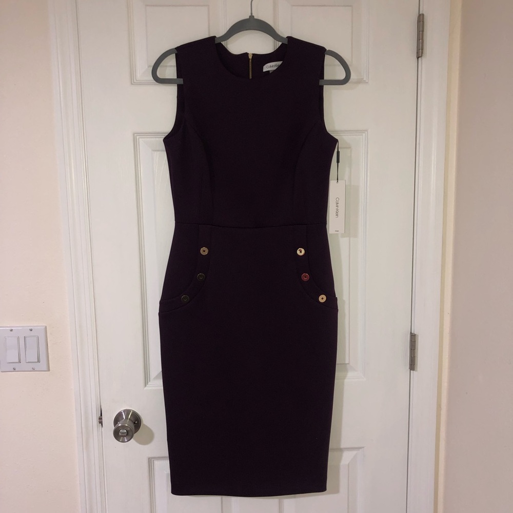 Plum Calvin Klein Dress